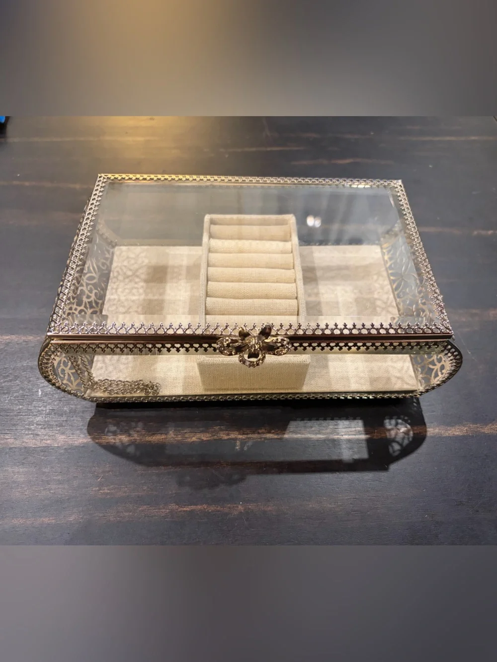 Glass Jewelry Box